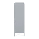 Christopher Knight Home® - Noble House - Edgell Modern Bathroom 2 Door Floor Storage Cabinet with Drawer