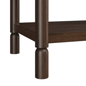 A.R.T. Furniture Verge Nightstand with Open Shelf & Smooth-Gliding Drawer - Modern Dark Wood Bedside Storage Solution 337140-1960
