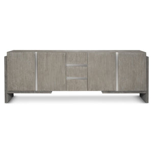 Bernhardt Bernhardt Foundations Two-Tone Entertainment Credenza 94" Rustic Modern Media Console With Storage, Soft-Close Doors 306890