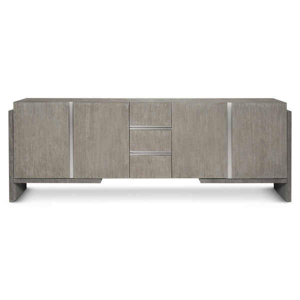 Bernhardt Bernhardt Foundations Two-Tone Entertainment Credenza 94" Rustic Modern Media Console With Storage, Soft-Close Doors 306890