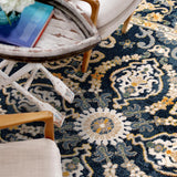 Orian Rugs Simply Southern Cottage Bistineau Machine Woven Polypropylene Traditional Area Rug Blue Polypropylene