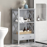 Christopher Knight Home® - Noble House - Loverin Modern Bathroom Floor Storage Rack with Drawers