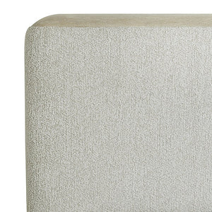 Bernhardt Bernhardt Arcadia Upholstered Panel Bed With Rounded Headboard, Clay Woodgrain Cap Rails, Rustic Modern Elegance K2003