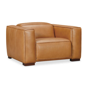 Hooker Furniture Fresco Semi-aniline Leather Power Recliner with Motorized Headrest for Modern Living SS404-PH1-080
