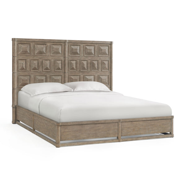 A.R.T. Furniture Reforma King Panel Bed In Tapenade Finish - Rustic Elegance With Storage Drawers & No Box Spring Needed Brown Parawood Solids,Random Match Flaky Oak Veneers 324136-2358