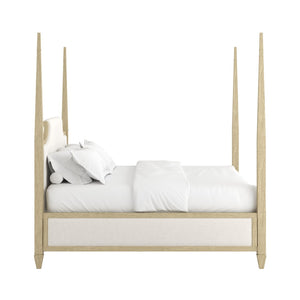 A.R.T. Furniture Eave Upholstered Queen Bed with Elegant Arched Headboard - Modern Minimalist Design for Any Décor 436125-1825HB