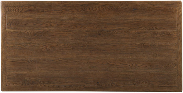 Hooker Furniture Driftwood Executive Desk With Buckboard Sun-Faded Oak Finish, 7-Drawer Storage, Locking Files Medium Wood 6820-10462-85