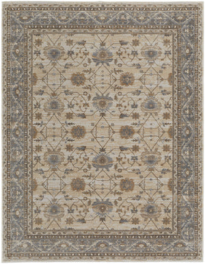 Feizy Rugs Celene Vintage-inspired Floral Rug - Elegant Power Loomed Design In Warm Neutral Palette For Any Space Tan,Ivory,Gray Viscose,Polyester Cel39kvfbgegryg00