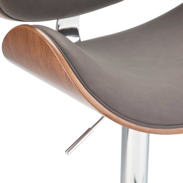 English Elm Marana - Stylish Adjustable Swivel Bar Stool In Distressed Brown For Modern Kitchens & Bars B136P158925