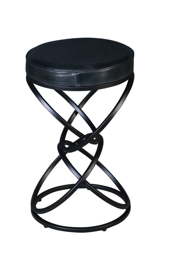 Porter Designs Polaris Leather Bar Stool - Modern Elegance With Comfort For Stylish Living Spaces Gray Leather 02-218-11-6795