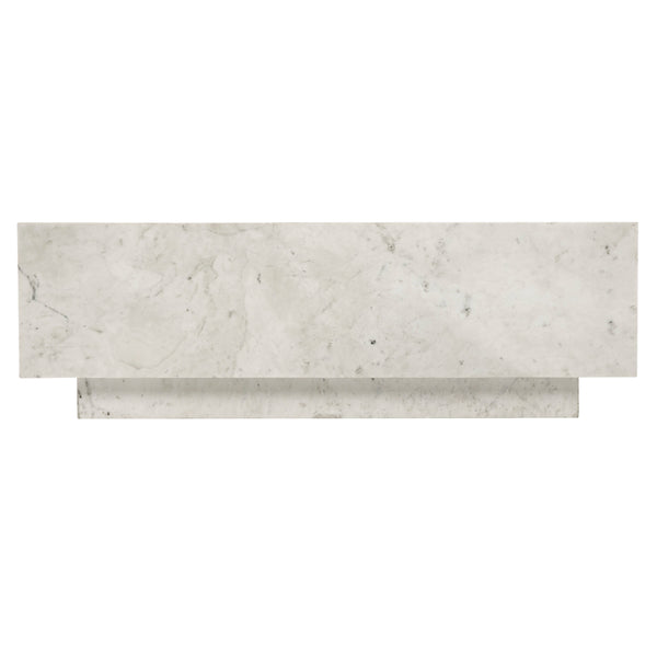 Bernhardt Bernhardt Donnelly Banswara Marble Cocktail Table — Modern Sculptural 48" Square Plinth Base On Casters 301007