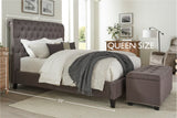 Parker House Parker Living Sleep Cameron - Seal Queen Bed Seal Grey 100% Polyester (SW) BCAM#8000-2-SEA