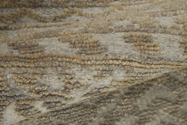 Feizy Rugs Payton Hand Knotted Wool Geometric Rug - Global Nomad Style With Soft Pastels For Modern Spaces Gold,Tan,Ivory Viscose,Wool 9806496fbrngryc50