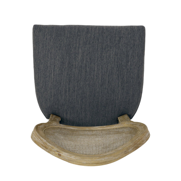 English Elm Christopher Knight Home® - French Country Virabit 2-Piece 30.25" Bar Stools with Hand-Woven Rattan Back & Tufted Cushions 71615.00CHAR