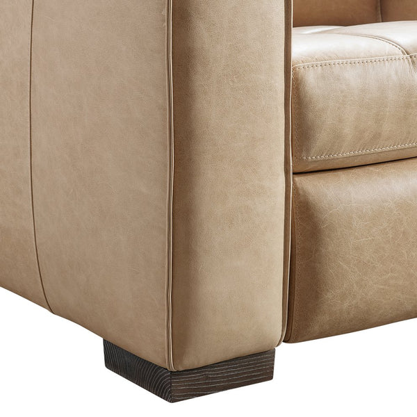 Bernhardt Bernhardt Nest Power Recliner in Plush Leather with Track Arms for Modern Living 402RLO
