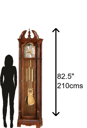 Hekman Furniture 610895 Jonathan Grandfather Clock - Elegant Cherry Finish, Westminster Chimes, Heirloom Quality Timepiece Windsor Cherry Jonathan Grandfather Clock 610895