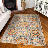 Orian Rugs Simply Southern Cottage Taylor Machine Woven Polypropylene Transitional Area Rug Grey Polypropylene