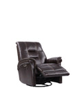 Parker House Parker Living Carnegie - Verona Coffee - Powered By Freemotion Cordless Power Swivel Glider Recliner Verona Coffee Top Grain Leather with Match (X) MCAR#812GSPH-P25-VCO