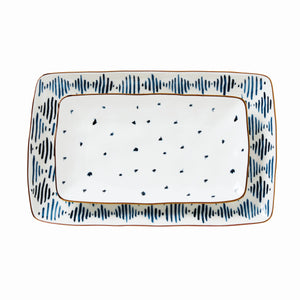 Lenox Blue Bay 2-Piece Nesting Platter Set Blue, WHITE PORCELAIN 893673