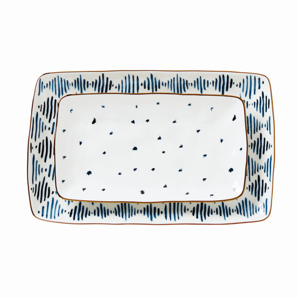 Lenox Blue Bay 2-Piece Nesting Platter Set Blue, WHITE PORCELAIN 893673