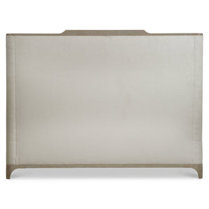 Bernhardt Bernhardt Albion Queen Shelter Bed With Pewter Wood Frame And Upholstered Cocoon Headboard, Plush K1765