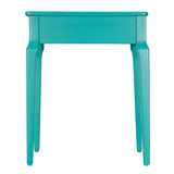 Homelegance By Top-Line Jessip 1-Drawer Wood Side Table Green Wood