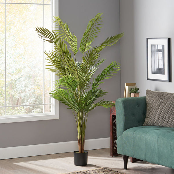 English Elm 180cm Artificial Palm Tree Faux Tropical Plant for Living Room Entryway or Office 70525.00
