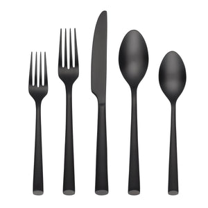 Lenox Cambridge Gilda Black Satin 20-Piece Flatware Set NO COLOR METAL 286320CKW12R