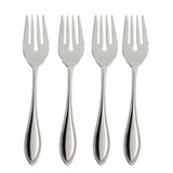 Oneida American Harmony Salad Forks, 4-Piece Set, Stainless Steel, Mirror Finish