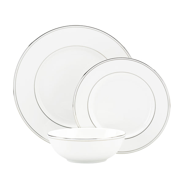 Lenox Federal Platinum 3-Piece Place Setting White, WHITE PORCELAIN 844292