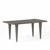 Christopher Knight Home® - Noble House - Dominica Grey Pe Rectangle Kd Table