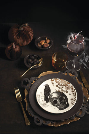 Lenox LX Collective Black Dinner Plates, Set of 4 White, BLACK PORCELAIN 895246