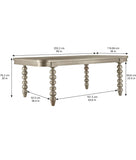 A.R.T. Furniture Morrissey Oldham Leg Dining Table - Bezel 218220-2727 Silver 218220-2727