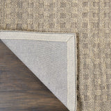 Nourison Perris PERR1 Handmade Woven No Border Indoor Only Contemporary  Rug Latte, Beige 100% Wool 99446224316