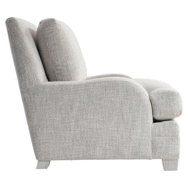 Bernhardt Bernhardt Rollins Fabric Chair In Weathered Bone — Plush Feather-Down Seat, Low Arms, Made-To-Order P7102A