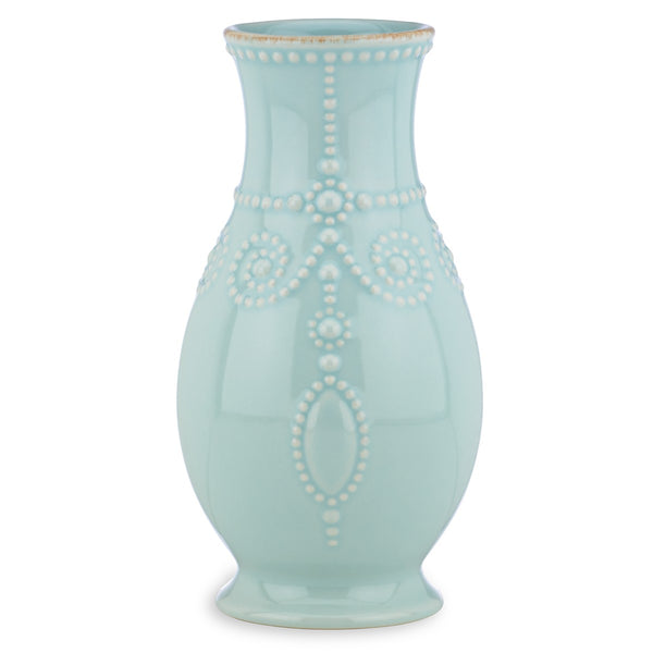 Lenox French Perle Ice Blue 8" Fluted Vase Blue, LT BLUE STONEWARE 869509