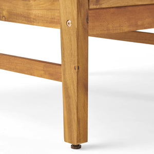 English Elm Perla Solid Acacia Outdoor Club Chair Slatted Hardwood Frame Resort Patio Seat 61442.00CRM-61442.00CRM