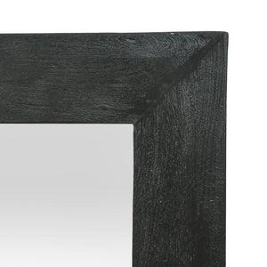 English Elm Christopher Knight Home® - Wood Ramsay Rustic Handcrafted Mango Wood Full-Length Standing Mirror — Tempered Glass, Black Finish, Durable Craftsmanship 71342.00