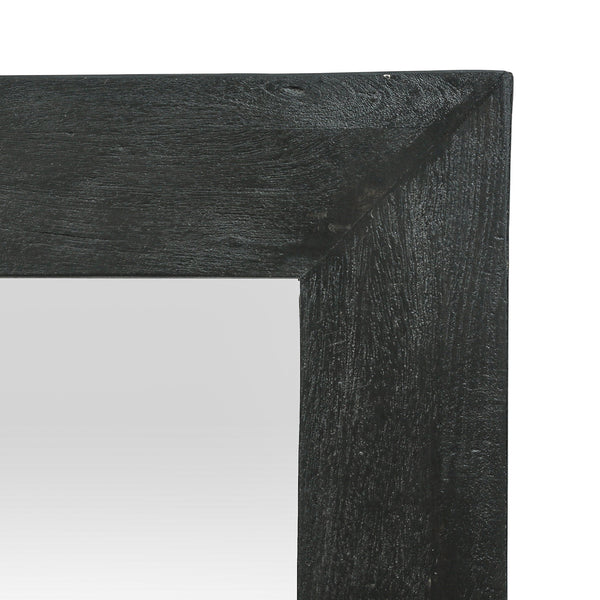 English Elm Christopher Knight Home® - Wood Ramsay Rustic Handcrafted Mango Wood Full-Length Standing Mirror — Tempered Glass, Black Finish, Durable Craftsmanship 71342.00