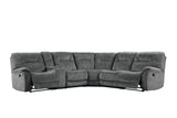 Parker House Parker Living Cooper - Shadow Grey 6 Piece Modular Manual Reclining Sectional Shadow Grey 100% Polyester (S) MCOO-PACKA-SGR