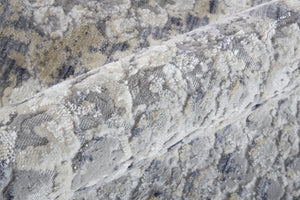 Feizy Rugs Laina Modern & Traditional Low-pile Area Rug - Soft, Easy-care Design For Living Rooms & Bedrooms Silver,Gray,Blue Polyester,Polypropylene Lai39gifblugryh18