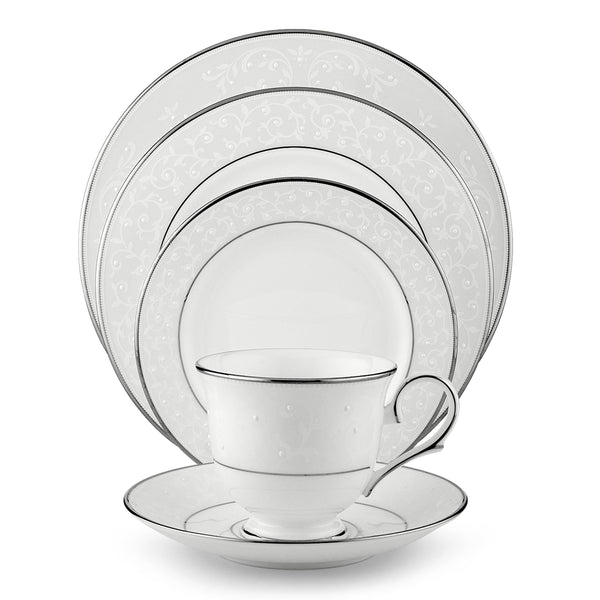 Lenox Opal Innocence 5-piece Place Setting White, WHITE BONE CHINA 6140990
