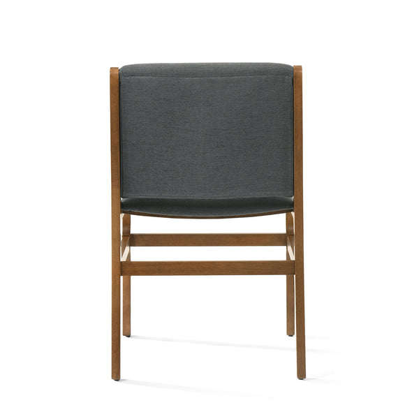 English Elm Christopher Knight Home® - DINING Chair Upholstered Rubberwood Frame Modern Contemporary Design Comfortable Seating Set Dark Gray 73421.00DGRY