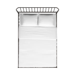 Homelegance By Top-Line Dante Metal Platform Bed with Curved Metal Headboard Dark Bronze Metal