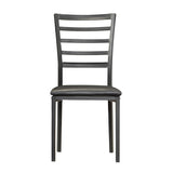 Homelegance By Top-Line Villard Black Metal Dining Chairs (Set of 4) Black Metal