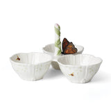 Lenox Butterfly Meadow Floral 3-Section Server Multi, WHITE PORCELAIN 897160