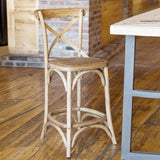 Wooden Cross Back Counter Stool EFS81570 Park Hill