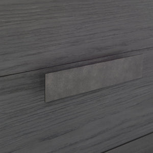 Bernhardt Bernhardt Keali Dresser With Ebonized Pine, Geometric Plinth Base, 4 Drawers & Cast-Aluminum Pulls 309054