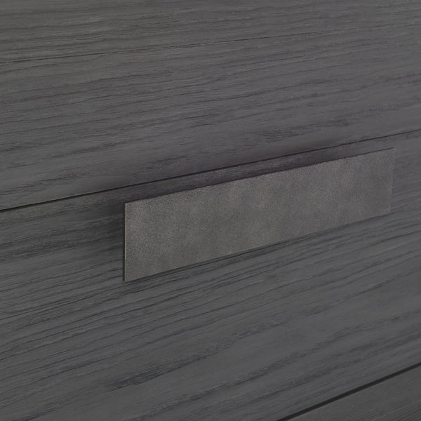 Bernhardt Bernhardt Keali Dresser With Ebonized Pine, Geometric Plinth Base, 4 Drawers & Cast-Aluminum Pulls 309054