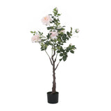 Christopher Knight Home® Noble House 115Cm Artificial Rose Chiba Bonsai With 10Pcs Flowers